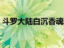 斗罗大陆白沉香魂环配置（斗罗大陆白沉香）