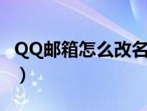 QQ邮箱怎么改名字电脑（qq邮箱怎么改名字）