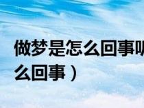 做梦是怎么回事听听科学家的解释（做梦是怎么回事）