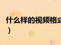 什么样的视频格式最小（什么格式的视频最小）