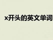 x开头的英文单词（x开头的英语单词大全）