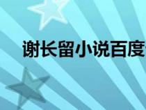 谢长留小说百度云盘下载（谢长留小说）