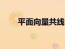 平面向量共线公式（向量共线公式）