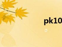 pk10看走势图教程