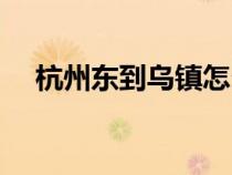 杭州东到乌镇怎么坐车（杭州东到乌镇）